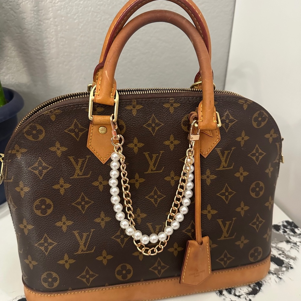 Louis Vuitton Brown and Tan Satchel